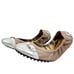 Tods Leather Cap Toe Ballet Flats beige Silver Size 5