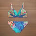 NWT Johnny Was Water Tropic Tie Dye Twist Bikini Top & Hipster Bottoms Size XL