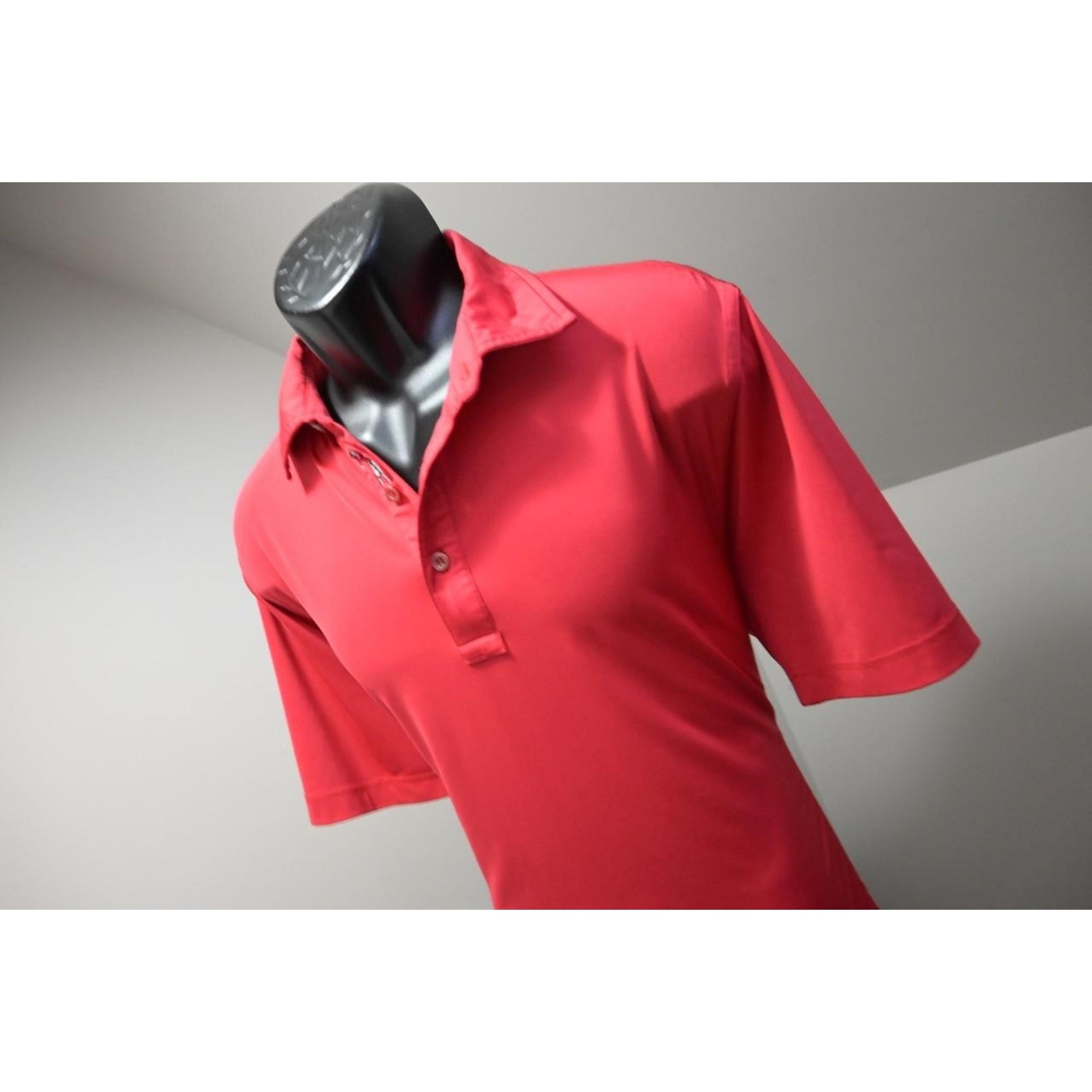 Bobby Jones Golf Polo Wicking Stretch Performance Dry Fitting Red Size Large