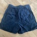 NWT Banana Republic Linen Blend Elastic Waist Tie Navy Shorts Sz 4