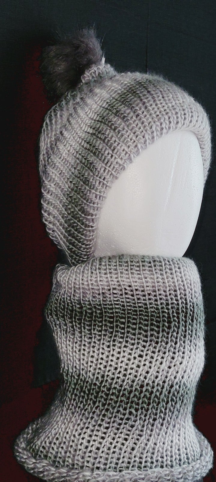 Hat and neck wrap scarf set