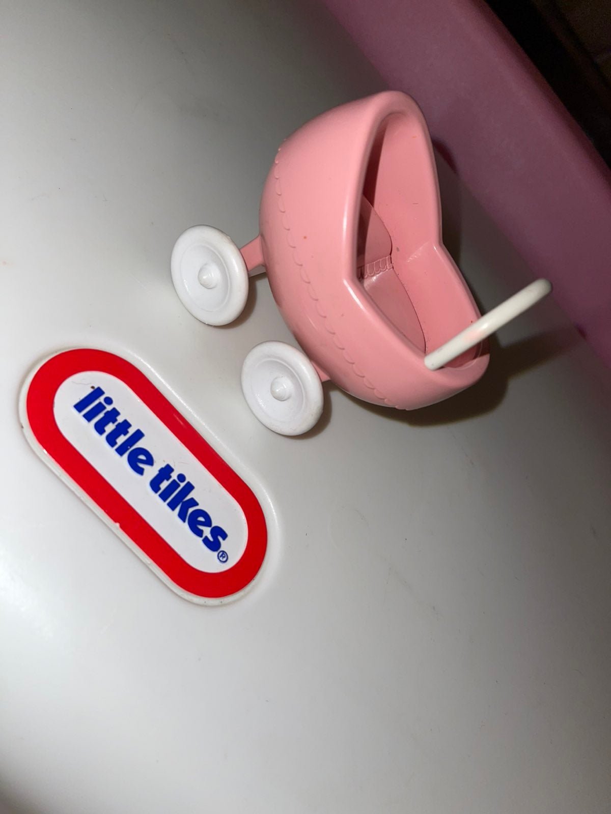 Little Tikes stroller carriage pink VTG