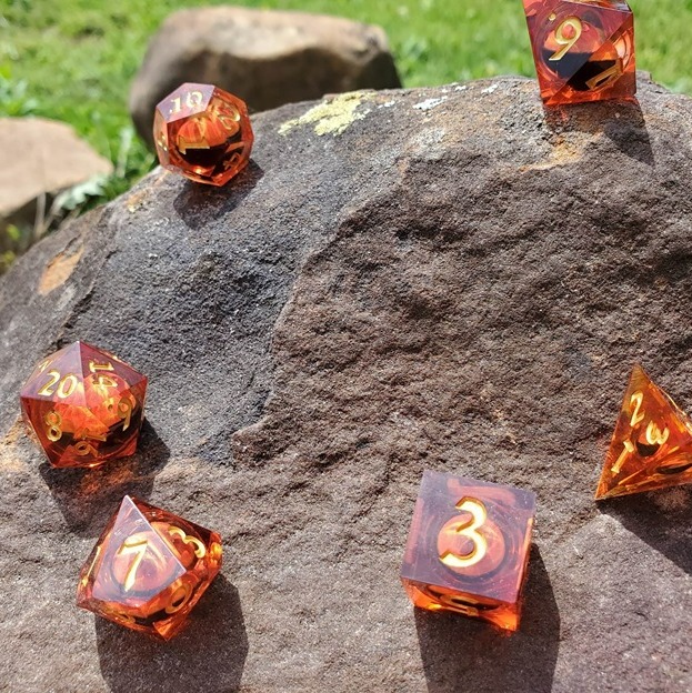 Dice Collector Gift Role Playing Eye Dice Liquid Dice Eye Center Gift for Gamer