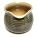 Hand Thrown Art Pottery Tea Set 5 Piece Moss Green Glaze Missing Pot Lid Signed