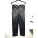 Wilfred Womens 4 Melina Black Vegan Faux Leather Pants Straight Leg Smooth Sleek