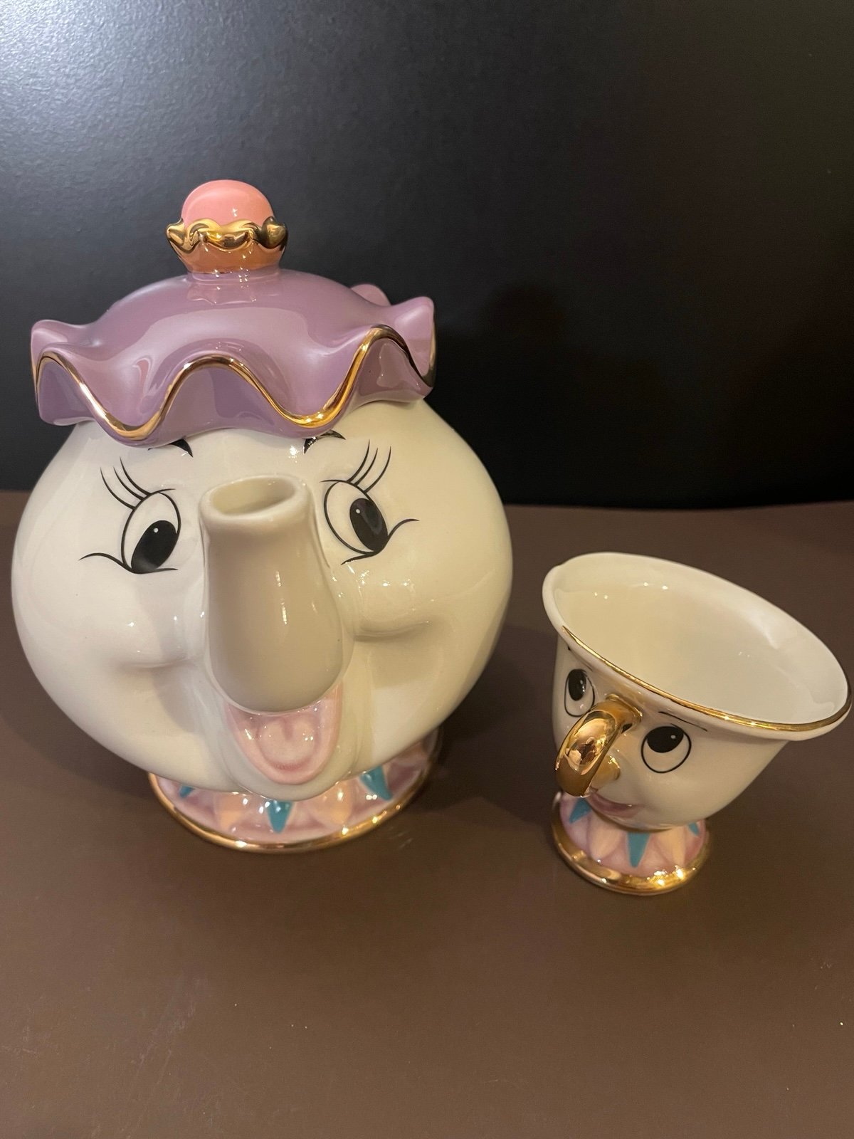 Disney Beauty and The Beast Mrs. Potts and Chip Tea Set by Kato Kogei