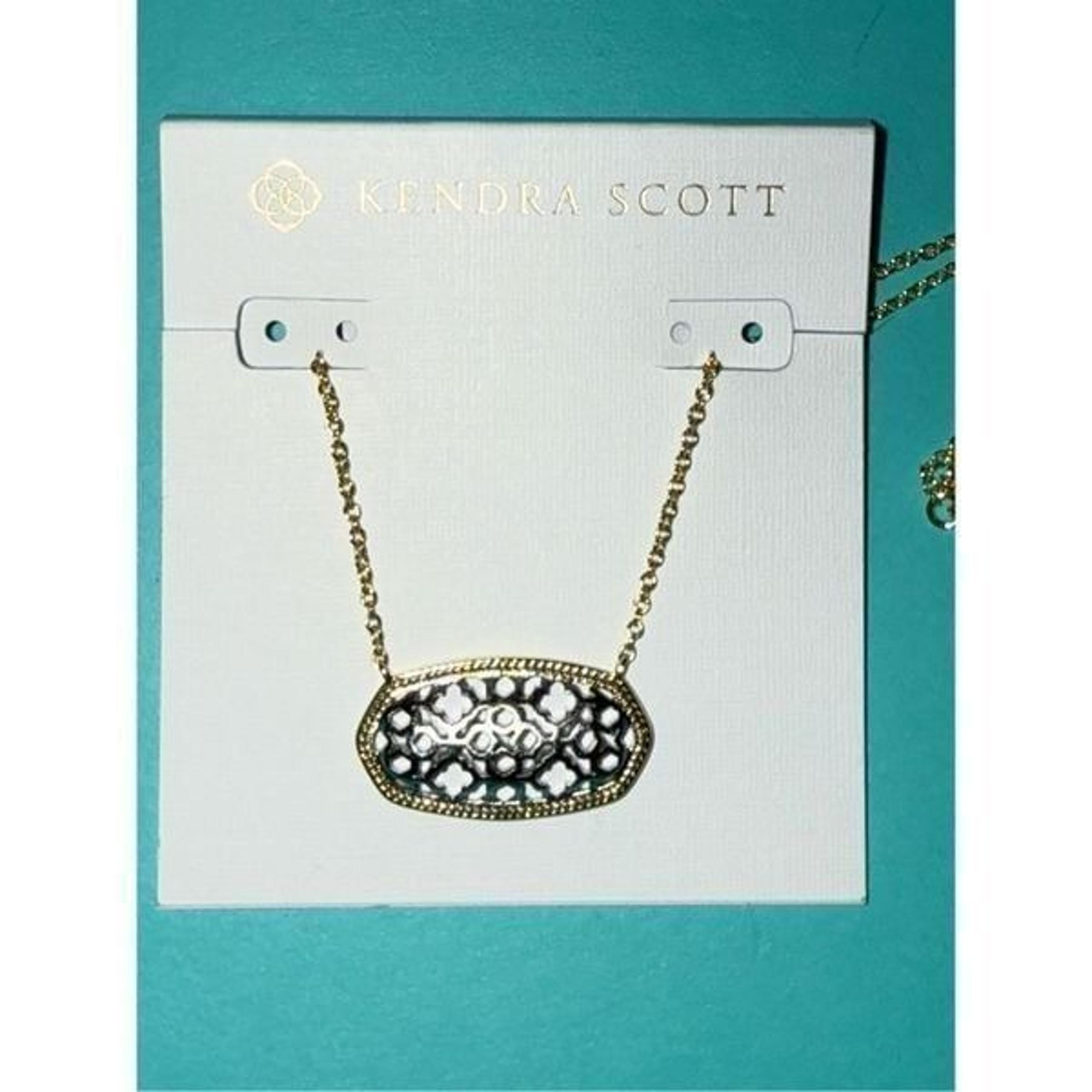 NEW! Kendra Scott Elisa Pendant Necklace for Women- 14k Gold-Plated