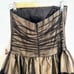 NWT Jessica McClintock Womens 4 Black Lace Overlay Chiffon Tulle Strapless Dress