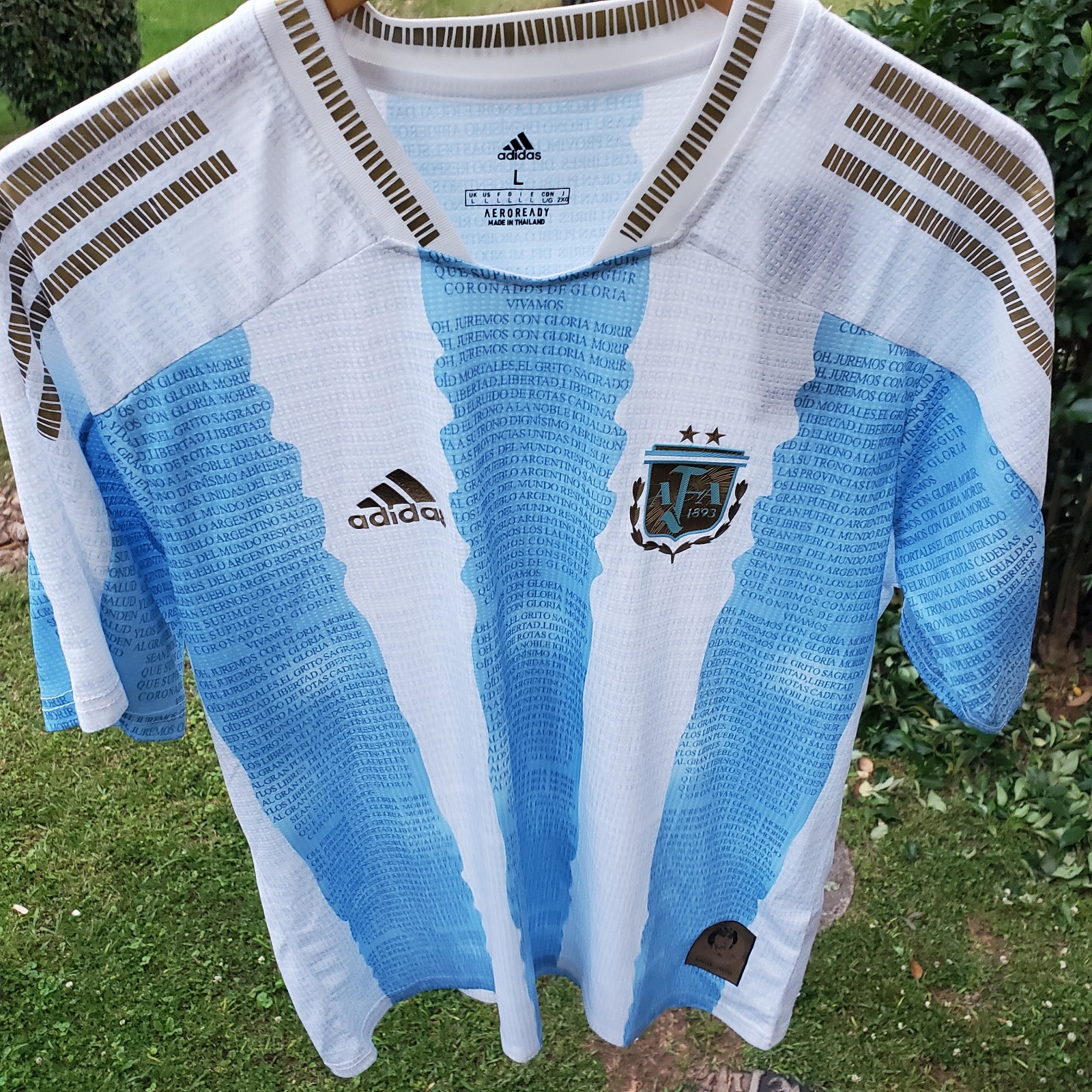 2022-23 Adidas Argentina Player Jersey Men sz Large