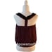 XOXO Purple Blouson Top with Black Rosette around the neckline