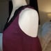 XOXO Purple Blouson Top with Black Rosette around the neckline