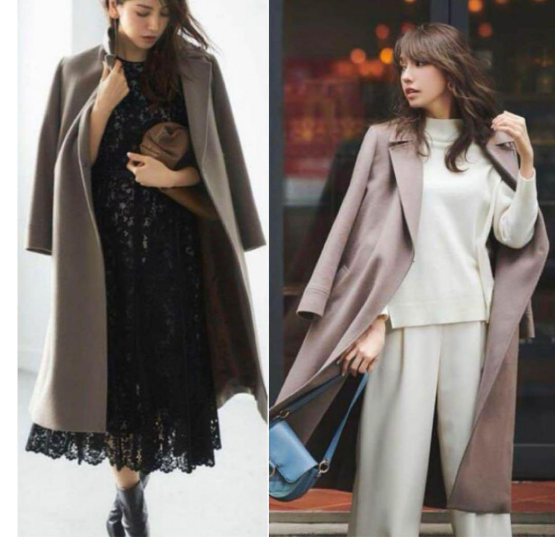 JUSGLITTY✨Belted Long Coat, Mocha, Size 1