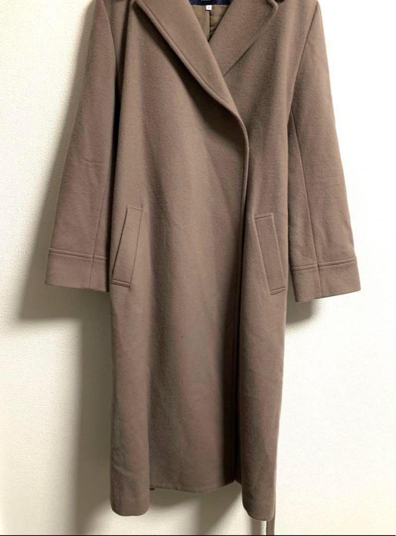 JUSGLITTY✨Belted Long Coat, Mocha, Size 1 - detail