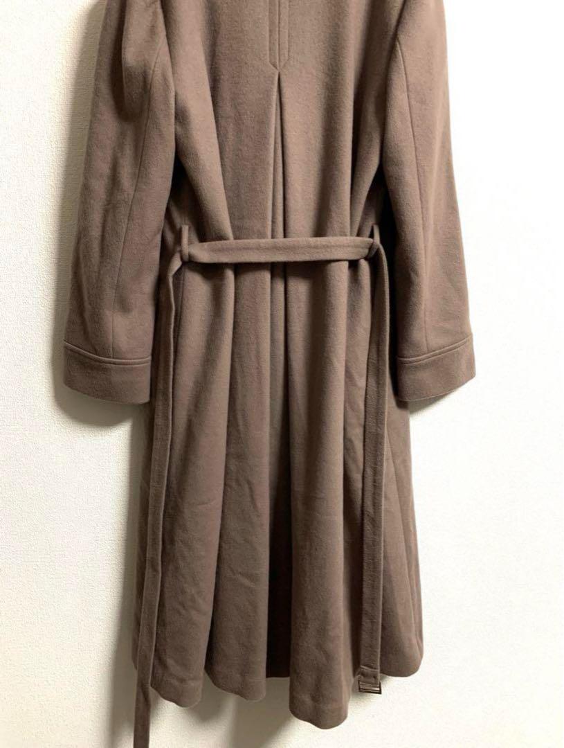 JUSGLITTY✨Belted Long Coat, Mocha, Size 1 - detail