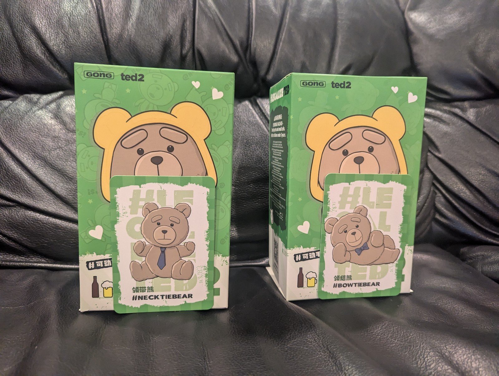 POP MART Ted2 Teddy Bear Action Plush Pendant SET of Bow Tie and Neck Tie Bear