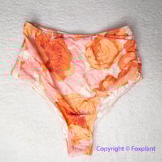 New! Peony Free People Ruched Staple Hi Bikini Bottoms, women size S