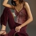NWT CORSET-SEAMED VELVET CAMI Moulin Rouge Top Tank by Blue Tassel SZ SMALL