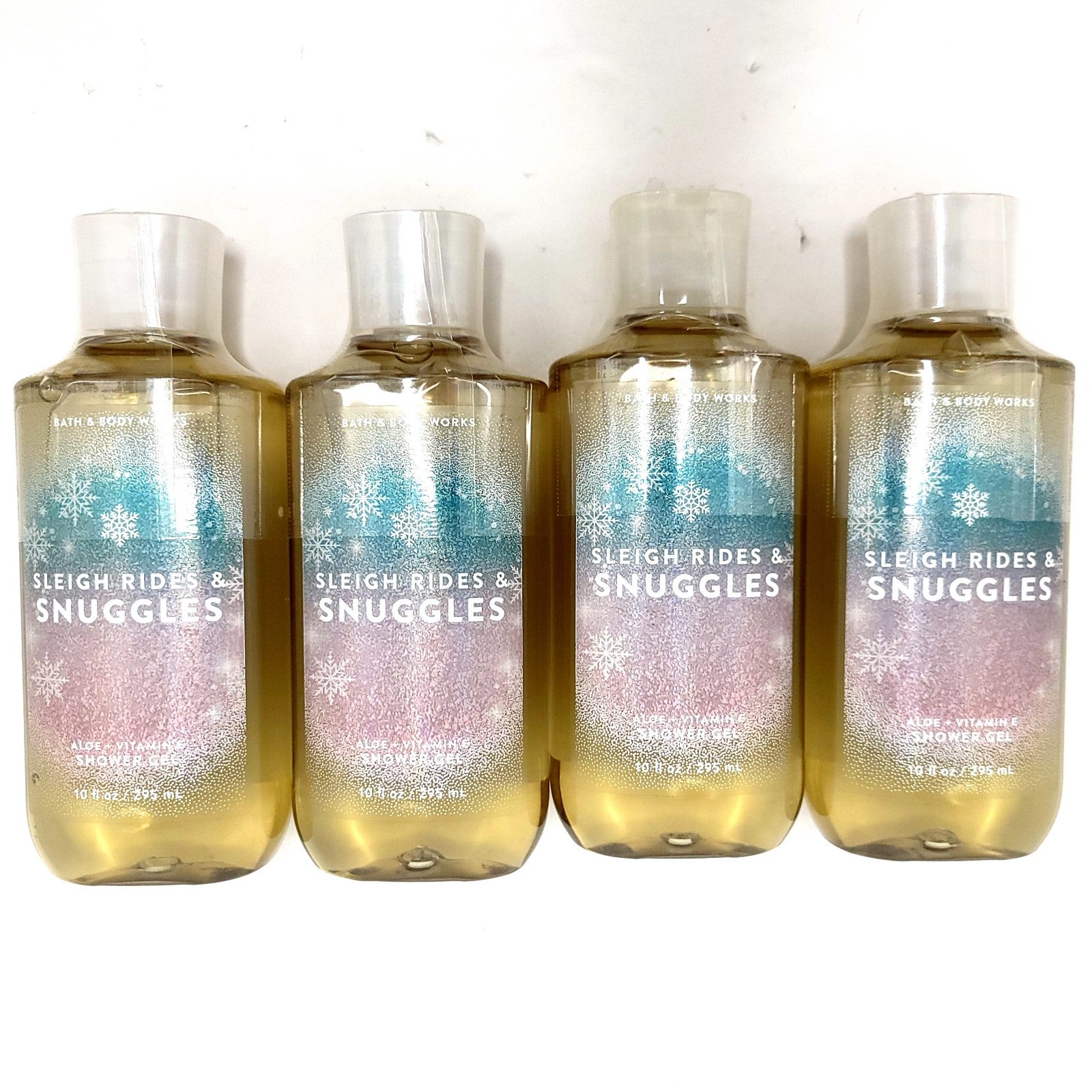 Bath and Body Works Sleigh Rides and Snuggles 8oz each 4 bottles