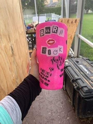 Mean girls burn book tumbler