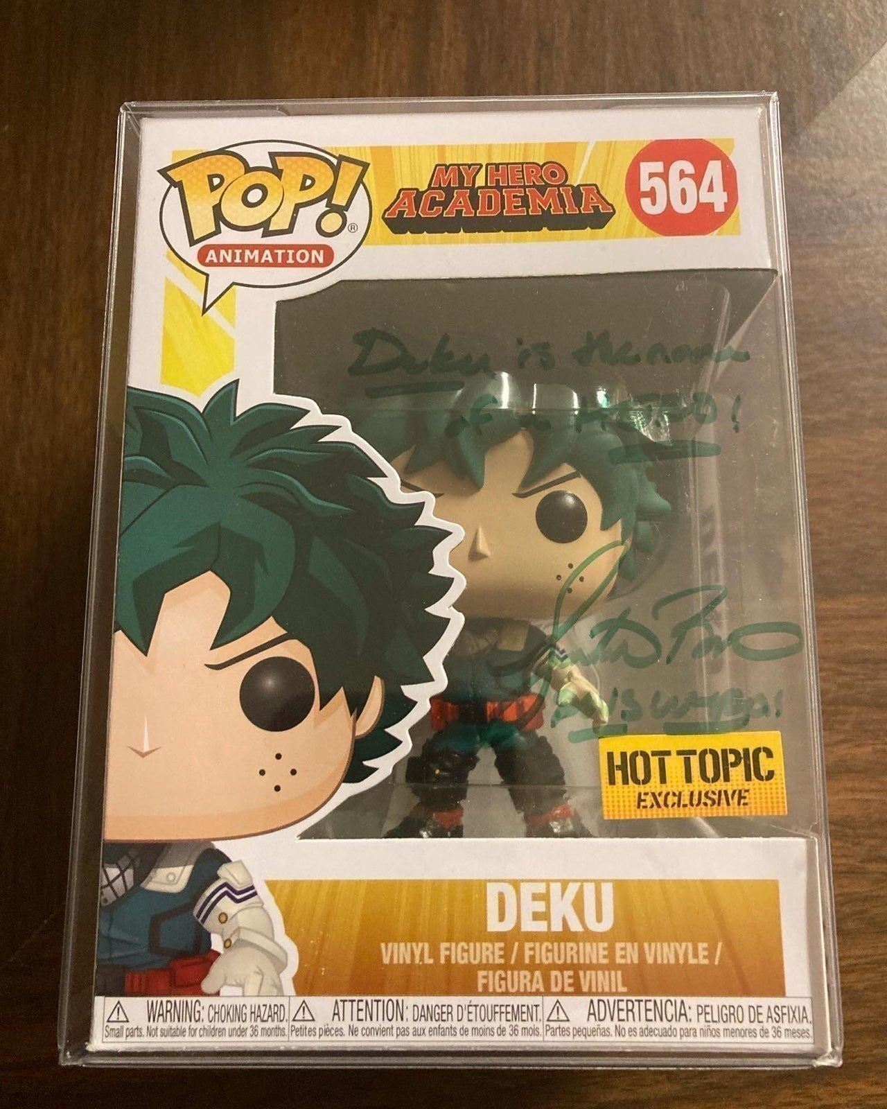 Deku Signed Funko Pop #564