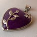 Vintage Genuine Amethyst Sterling Silver Pendant