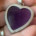Vintage Genuine Amethyst Sterling Silver Pendant