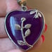 Vintage Genuine Amethyst Sterling Silver Pendant