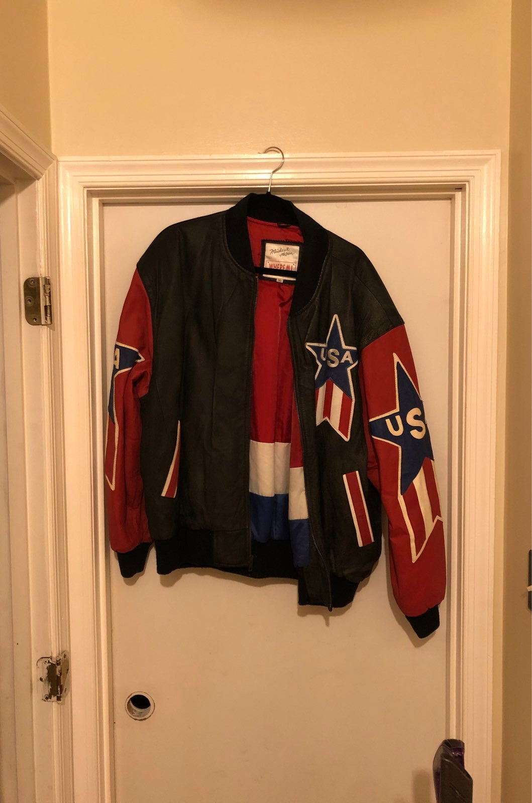 Vintage USA Leather Jacket - XL