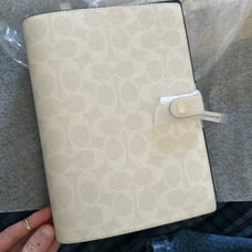 BRAND NEW w tags coach signature monogram notebook