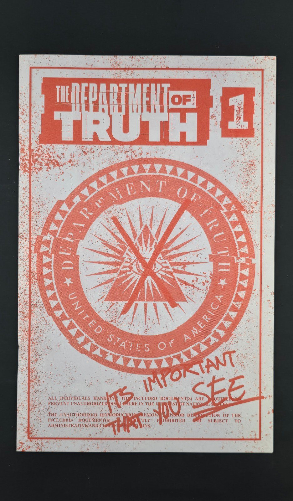 Department Of Truth #1 (Red Bootleg Exclusive C2E2)