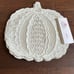 Haymarket Square Set Of 4 Pumpkin Shaped Embroidered Ivory New Fall Thanksgiving
