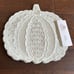 Haymarket Square Set Of 4 Pumpkin Shaped Embroidered Ivory New Fall Thanksgiving