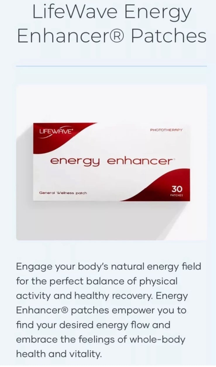 6- pair of Energy enhancer patches