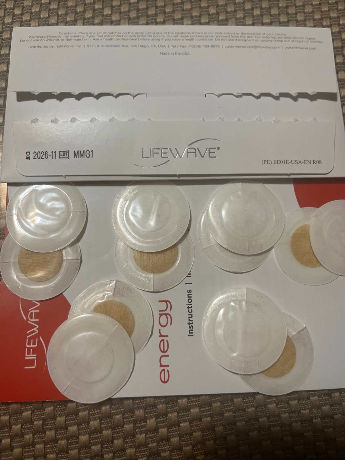 6- pair of Energy enhancer patches