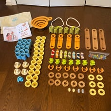 Fat Brain Toy Co. 127 Bamboo Builder Piece Musical Set