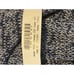 Massimo Dutti Navy Blue Marled Heavy Knit Split Back Sweater Sz small