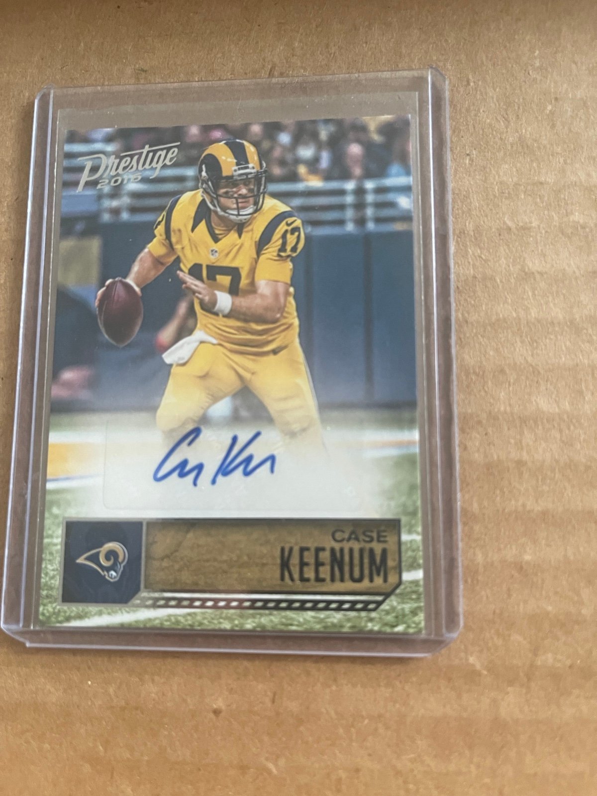2016 Prestige Autographs Case Keenum Auto