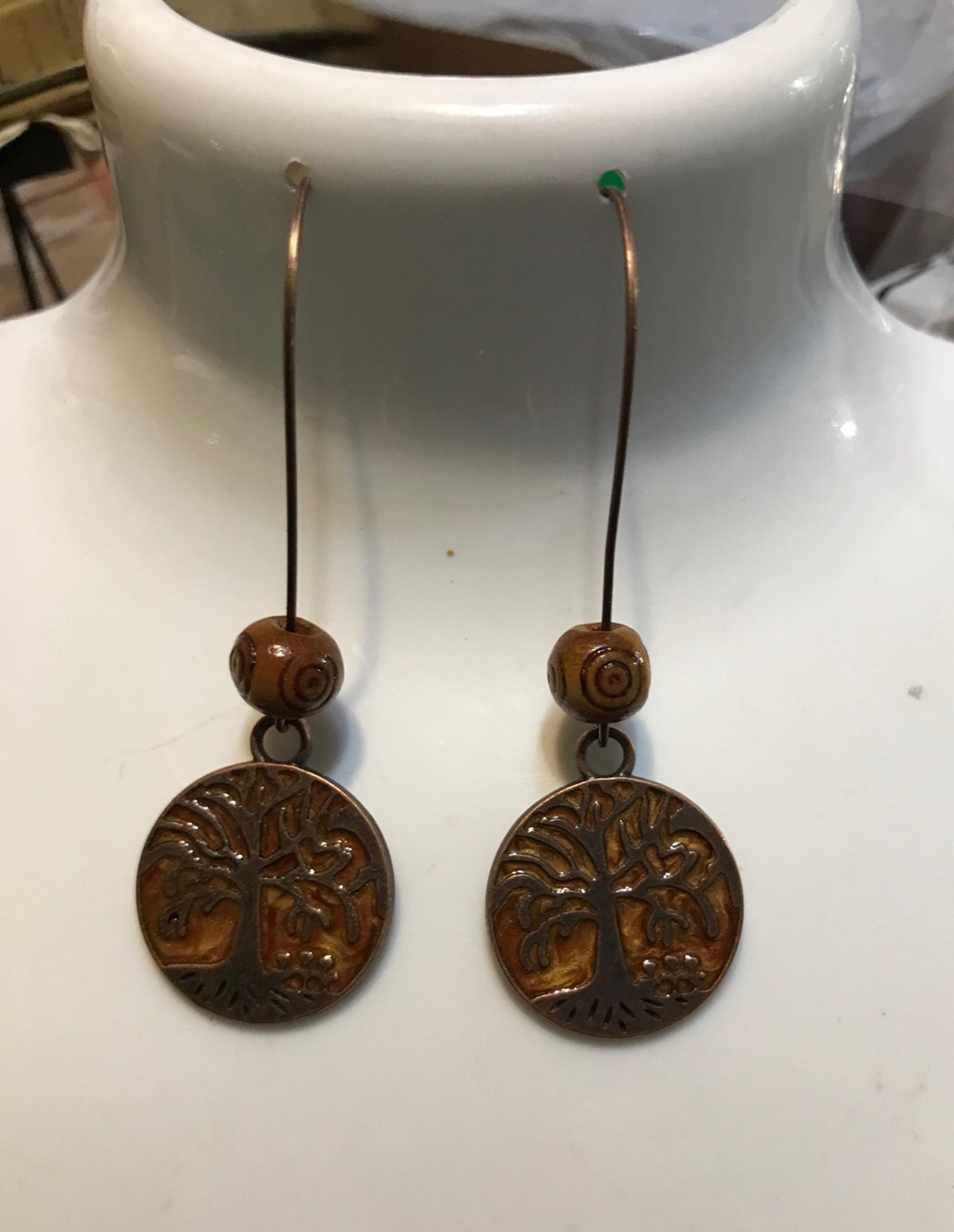 Boho Tree of Life dangle earrings