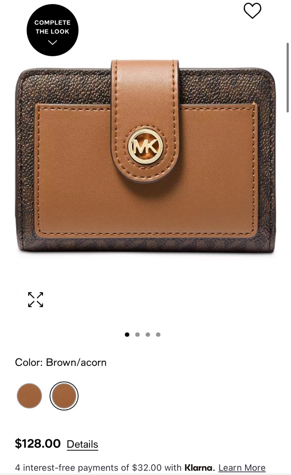 MK Charm Small Pocket Compact Wallet
