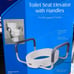 Toilet seat elevator with handles