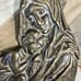 Madonna Jesus Child Church Antique Brass Wall Furniture Sacred Heavy