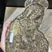 Madonna Jesus Child Church Antique Brass Wall Furniture Sacred Heavy