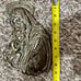 Madonna Jesus Child Church Antique Brass Wall Furniture Sacred Heavy