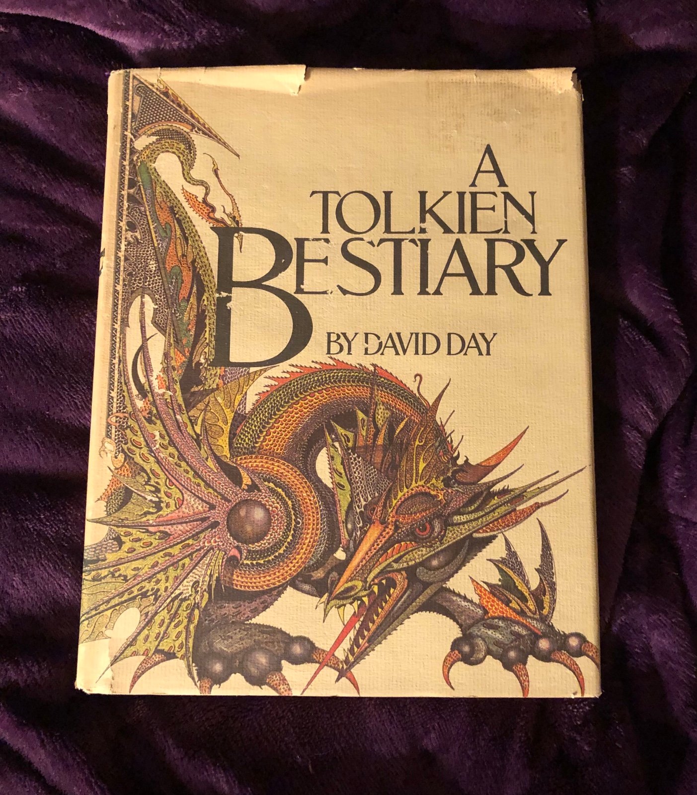 A Tolkien Bestiary David Day (Hardcover 1979) with dust cover