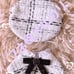 Super popular! Immediate purchase OK! Light blue x white! Plushie clothes 10cm 12cm poncho beret