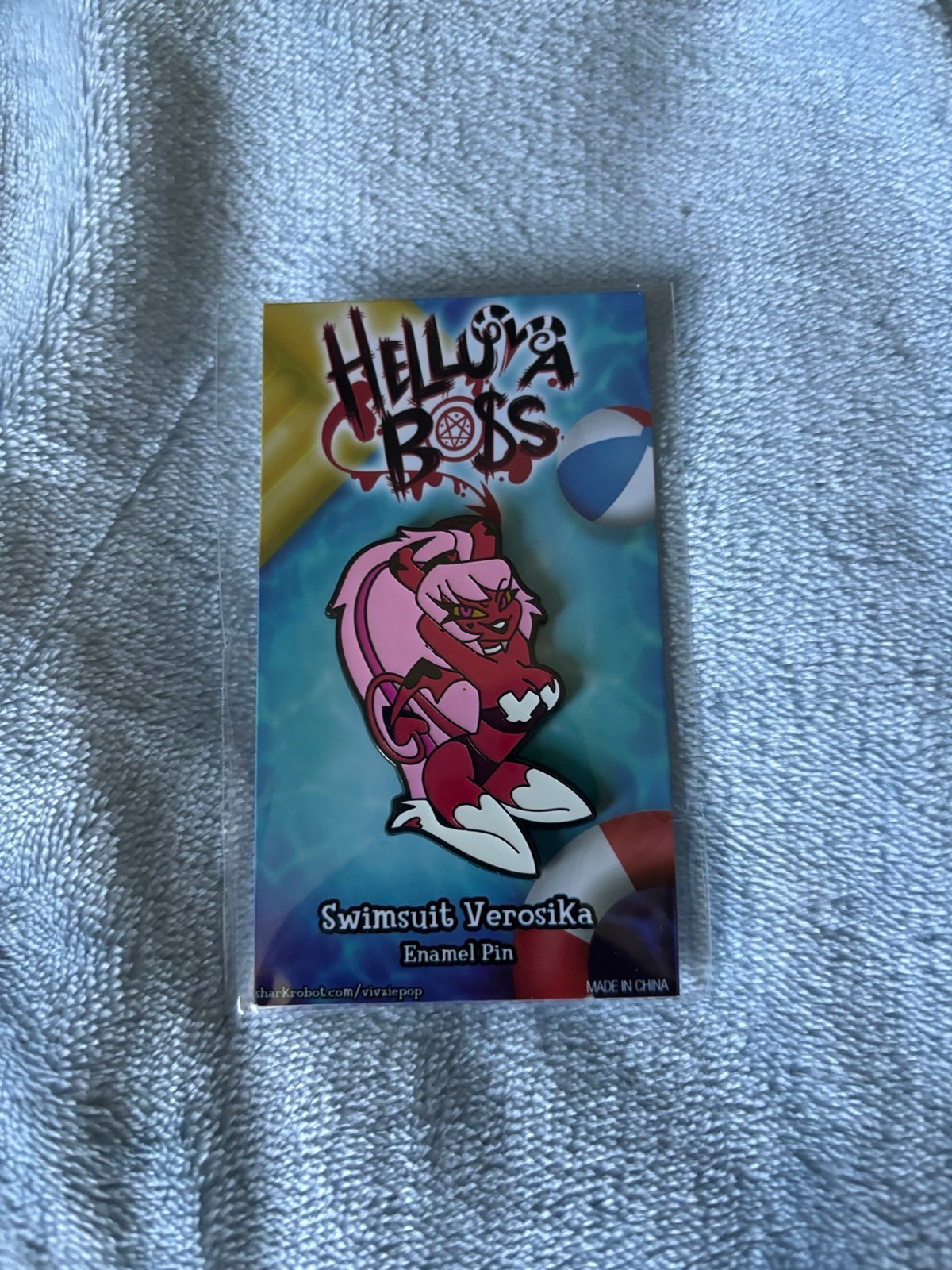 OFFICIAL Helluva Boss Swimsuit Verosika Pin