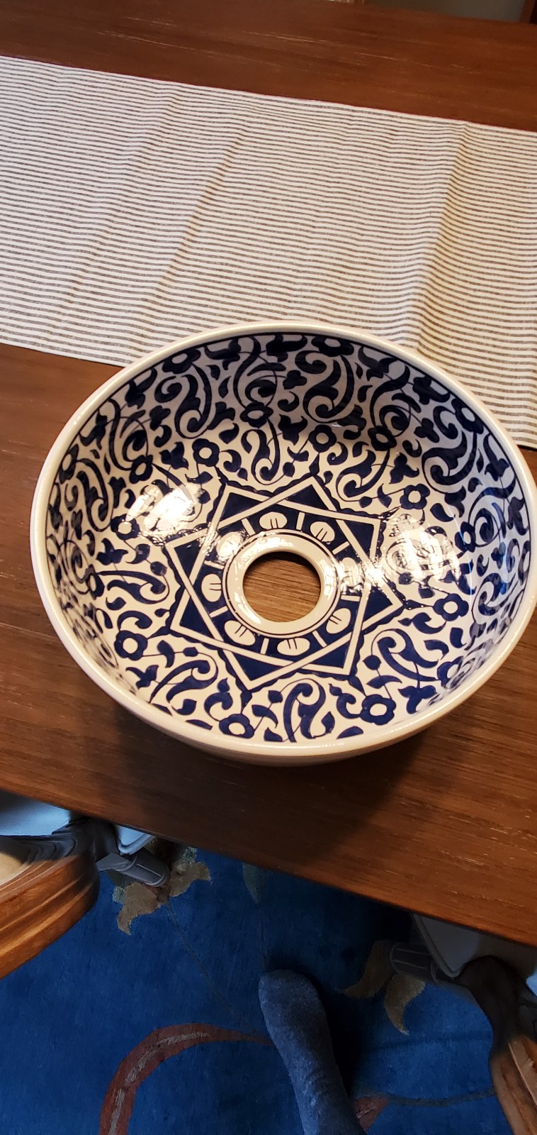 Moroccan Style Vessel Sink Bowl