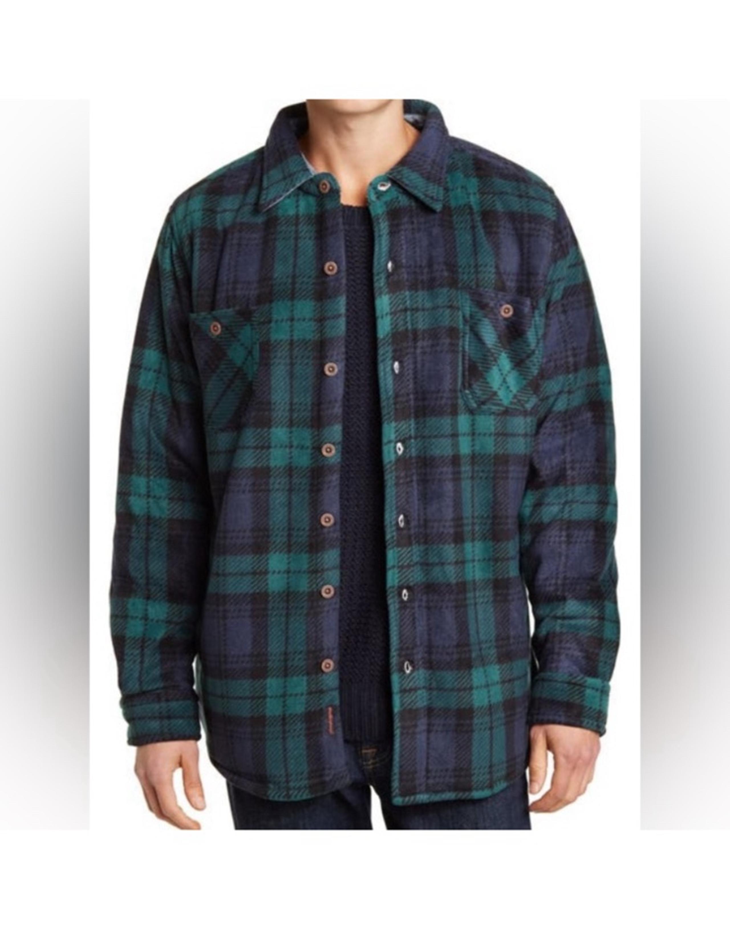 Weatherproof vintage plaid polar fleece bonded jacket