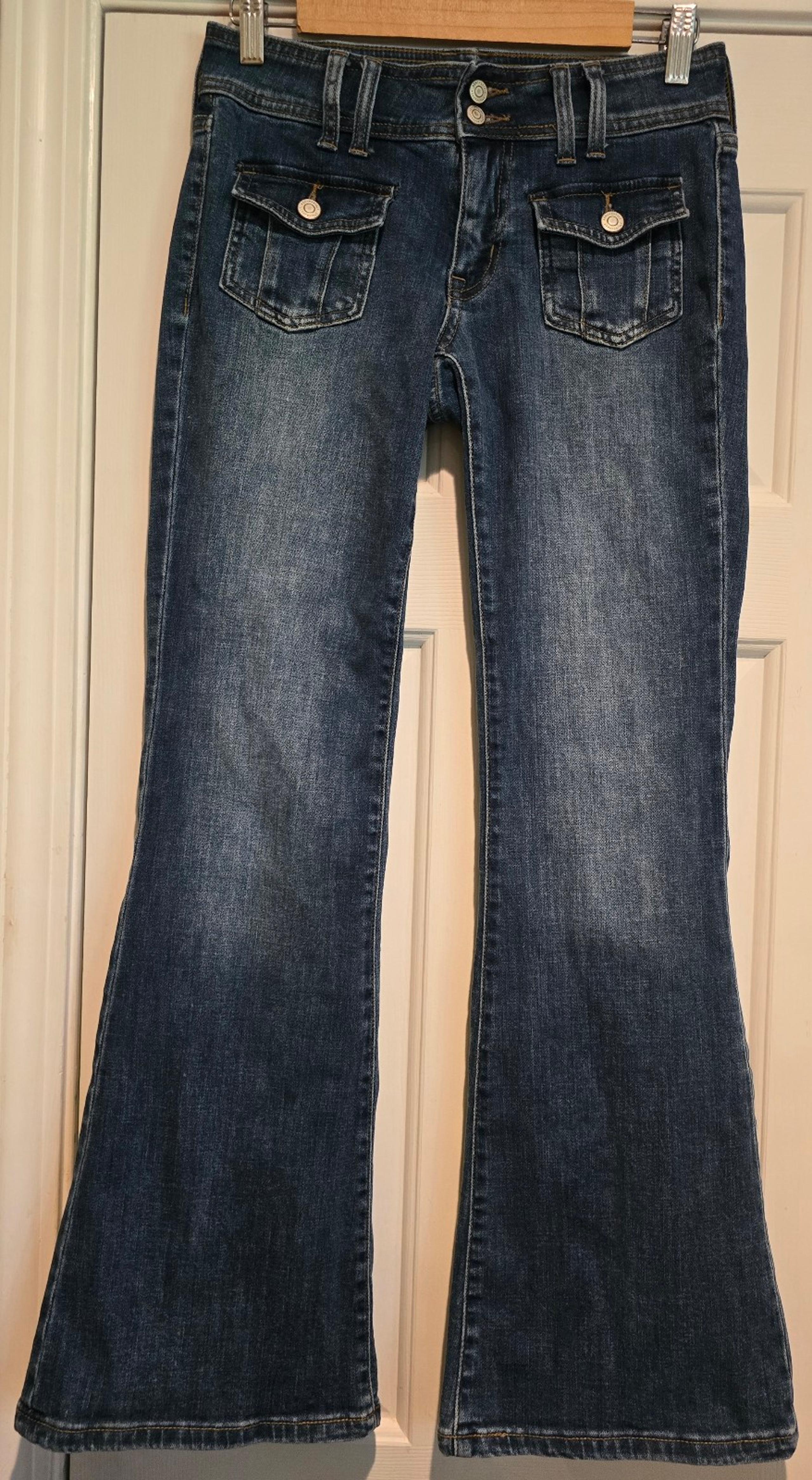Women's Aeropostale Low-rise Flare Jeans Size 2 Blue