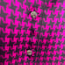 Fleur Du Mal Houndstooth Patterned Button Down Top Womens Small Violet